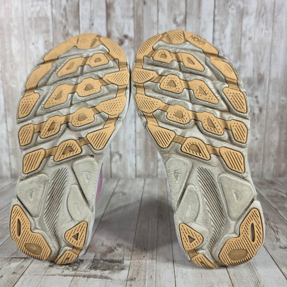 Hoka One One Women's Clifton 9 Pink Blue Running Shoes Size 7.5B - Picture 7 of 8